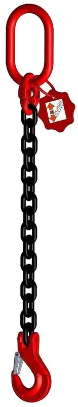 1-Strang Kette GK8, mit Gabelkopfhaken 8 mm, 2 m lang Top-Seller